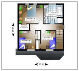 Plan #00041 : Premier étage